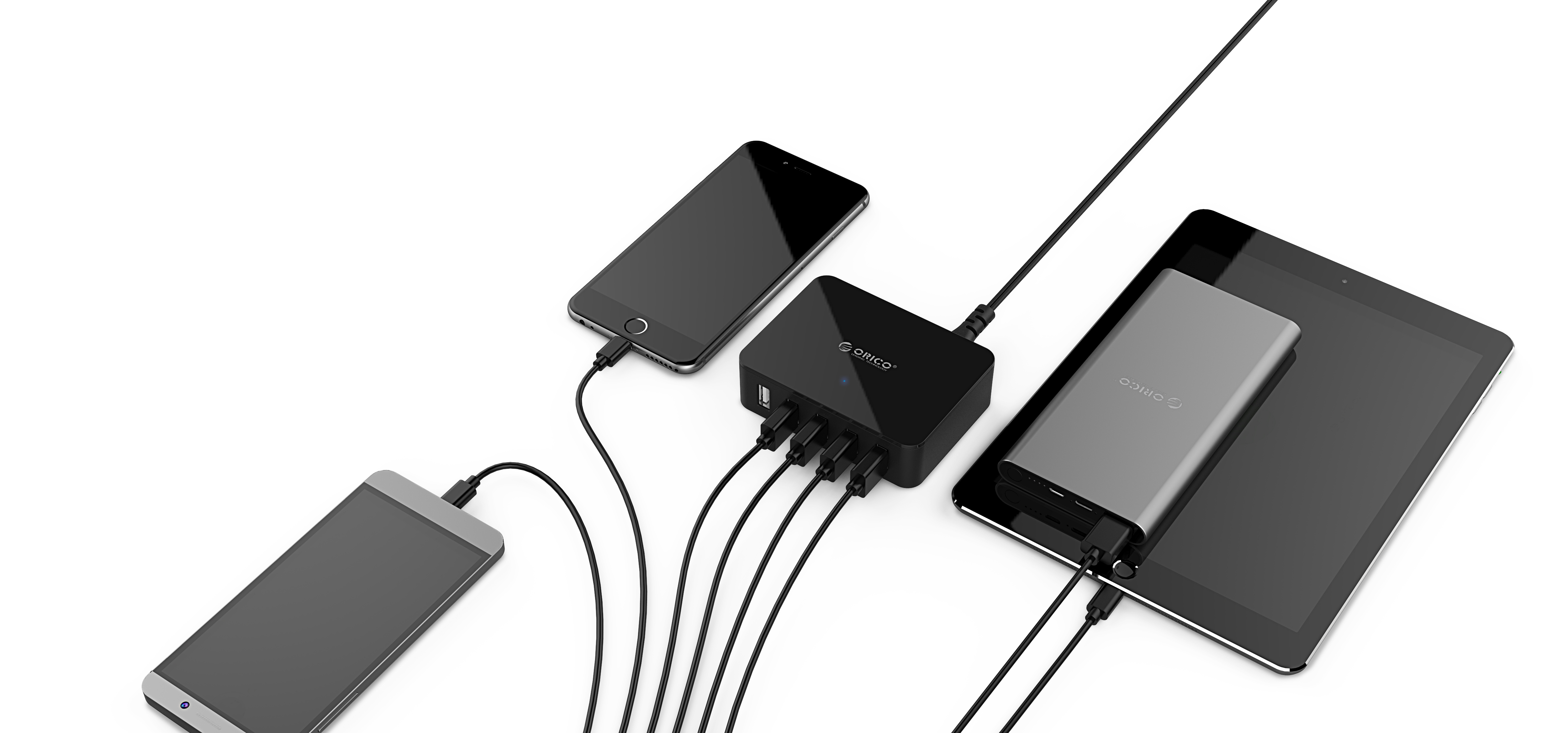 Intelligent hardware，Multi port charger，orico，portable battery，Mobile phone peripheral，